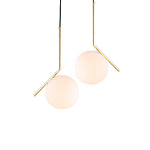 Carica l&#39;immagine nel visualizzatore di Gallery, Goeco Plafoniera LED Soffitto, Lampadario Soggiorno con Sfera di Vetro, 20cm - Ilgrandebazar