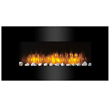 Carica l&#39;immagine nel visualizzatore di Gallery, Classic Fire Riscaldatore a Parete, 2000W, Telecomando, Nero, 105,5 cm - Ilgrandebazar