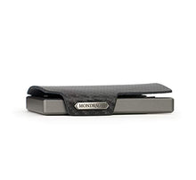 Carica l'immagine nel visualizzatore di Gallery, MONDRAGHI Miniwallet. Linea RACING CARBON. Portatessere in pelle e Carbon