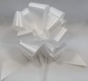 50 COCCARDE BIANCO AUTOTIRANTI 3,0 CM MATRIMONIO AUTO CASA NOZZE BATTESIMO... - Ilgrandebazar