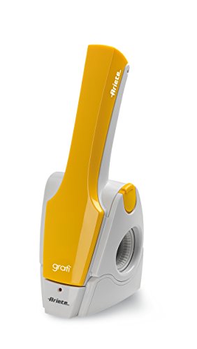 Ariete 447 Gratì 2.0 - Grattugia Elettrica Ricaricabile Senza Filo, Giallo - Ilgrandebazar