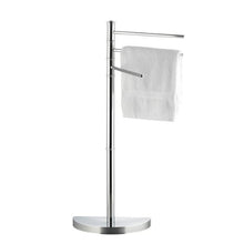 Carica l&#39;immagine nel visualizzatore di Gallery, Axentia 282161 Piantana Porta Asciugamani, Metallo, Argento, 17.5x32.5x86 cm - Ilgrandebazar