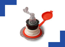 Carica l&#39;immagine nel visualizzatore di Gallery, Set di 3 imbottiture multiple per POOL - 725 x 725 x 1.200 mm, Colore: rosso - Ilgrandebazar