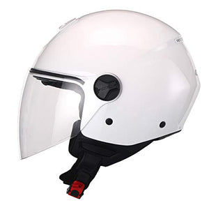 CGM Casco demi jet 107A FLORENCE MONO Bianco lunga, XL (60cm),
