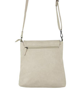 Borsa a tracolla effetto usato, Bag Street Naturale