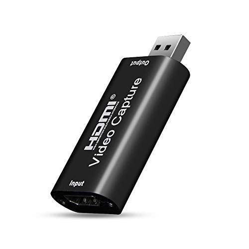 Microvolt Scheda di acquisizione Video da HDMI a USB, 1080p USB2.0 2.0, Black