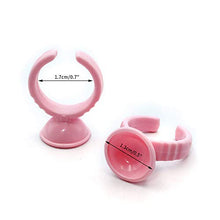 Carica l&#39;immagine nel visualizzatore di Gallery, 100 Titolare Colla Anelli,anelli per pigmenti, piccoli anelli Rosa - Piccola