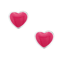 Carica l'immagine nel visualizzatore di Gallery, Laimons – Orecchini bambina bambini gioielli cuore rosa in argento... - Ilgrandebazar