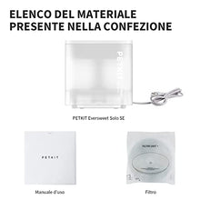 Carica l&#39;immagine nel visualizzatore di Gallery, PETKIT CYBERTAIL Fontanella per Gatti, Fontanella per Gatti Senza Fili,25dB Silenziosa,Fontanella per Cani,con Luci A LED,3.0 Aggiornare l&#39;elemento Filtrante,Pompa dell&#39;Acqua Senza Fili,1.8 L