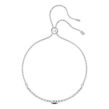 Carica l&#39;immagine nel visualizzatore di Gallery, Swarovski Bracciale One, Cristallo Rosso, Rodiato, da Donna - Ilgrandebazar