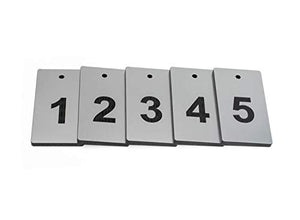 OriginDesigned - Portachiavi con Numeri da 1 a 5, rettangolari incisi in...