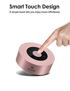 XLEADER SoundAngel (2 Gen) Cassa Bluetooth con suono HD 5W, Touch A oro rosa