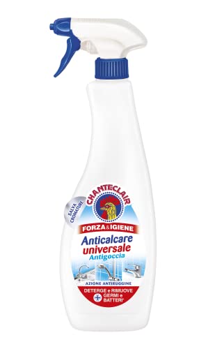 Chanteclair - Anticalcare Universale Antigoccia - Ideale Contro il Calcare su Acciaio, Rubinetti e Ceramica, Azione Antiruggine, Forza&Igiene - 625 ml