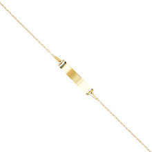 Carica l'immagine nel visualizzatore di Gallery, Bracciale bambino – gourmette identità – Oro Giallo – maglia... - Ilgrandebazar