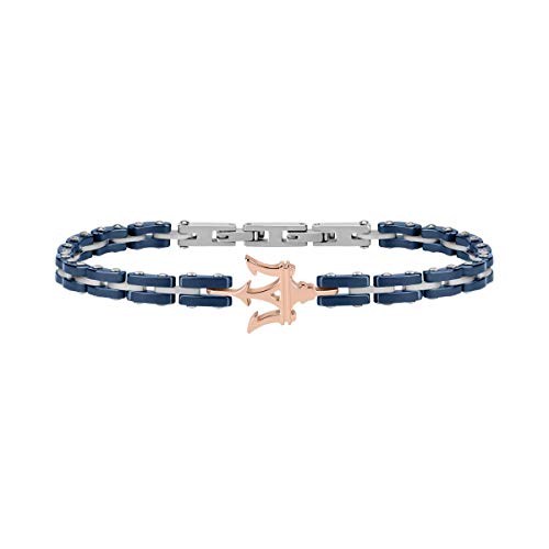Bracciale da uomo, Collezione Maserati Jewels, in acciaio e ceramica -... - Ilgrandebazar