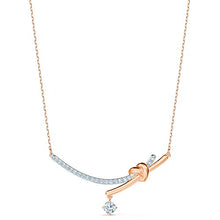 Carica l&#39;immagine nel visualizzatore di Gallery, Swarovski Collana Statement Donna Placcato_Oro Cristallo Rotonda - 5517951 - Ilgrandebazar