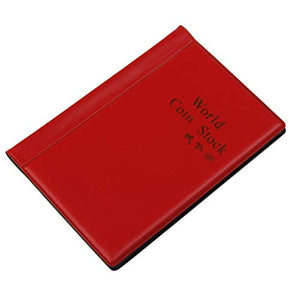 VORCOOL Raccoglitore per Monete da Collezione Album Portamonete 120 Rosso - Ilgrandebazar