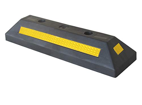 SNS SAFETY LTD Fermaruota in Plastica per Parcheggi e Garages, Nero, 53 x 15... - Ilgrandebazar