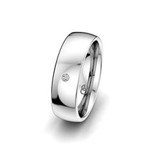 Carica l&#39;immagine nel visualizzatore di Gallery, Moncoeur Fede Nuziale Classic Love Argento 925 + Fedi Nuziali da Donna con... - Ilgrandebazar