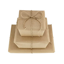 Carica l'immagine nel visualizzatore di Gallery, D.RECT 50m Iuta Marrone Naturale | Spago per Confezioni Regalo Te | Corda Decorativa | Spessore 2 mm | per: Imballaggio, Floricoltura, Decorazione, Jute Yarn, 50 m, unità
