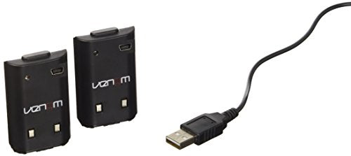 Venom Twin Rechargable Battery Packs - Black (Xbox 360) [Edizione: Regno...
