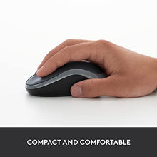 Carica l&#39;immagine nel visualizzatore di Gallery, Logitech M185 Mouse Wireless, 2,4 GHz con Mini Ricevitore USB, Durata Batteria di 12 Mesi, Tracciamento Ottico 1000 DPI, Ambidestro, Compatibile con PC, Mac, Laptop - Grigio