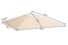 Carica l&#39;immagine nel visualizzatore di Gallery, QUICK STAR Tetto di Ricambio per Gazebo da Giardino, 3 x 3 m, Colore Beige