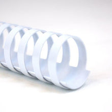 Carica l&#39;immagine nel visualizzatore di Gallery, GBC Dorsi plastici 21A 6mm 100pz - Bianco - 4028193 6 mm