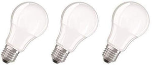 Osram LED Base Classic A Lampadina E27, 8.5W, 60 W, Luce Bianco Caldo, Confezione con 3 pezzi