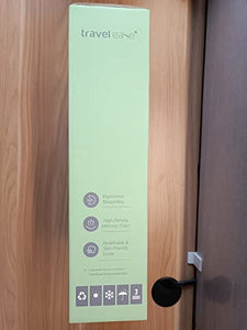 Travel Ease Cuscino Lombare Ergonomico, Supporto per la Schiena in Schiuma di Memoria per Seggiolino Auto Sedia da Ufficio, Schienale con Rivestimento Antistatico e Doppie Cinghie Regolabili, Nero