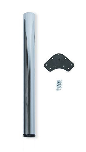 Emuca - Gamba regolabile per tavolo Ø60x870mm, kit di 1 Cromato - Ilgrandebazar