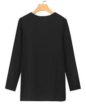 Carica l'immagine nel visualizzatore di Gallery, YOINS Donna Camicia Casuale Camicetta Collo a V Manica Lunga L/EU44, Nero - Ilgrandebazar