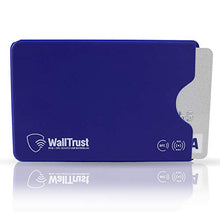 Carica l'immagine nel visualizzatore di Gallery, WallTrust RFID Cover protettiva per carte di credito, plastica, Set Di 3 Blu