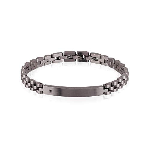 Gioiello BREIL collezione BLACK DIAMOND, BRACCIALE da UOMO in ACCIAIO... - Ilgrandebazar