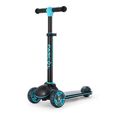 Carica l&#39;immagine nel visualizzatore di Gallery, Fascol Monopattino 3 Ruote per Bambino Scooter Pieghevole con Altezza Blu