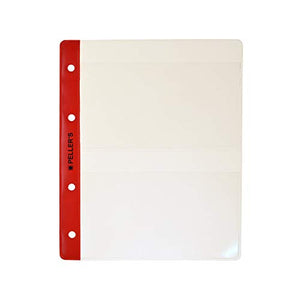 PELLER'S 10 Buste per Collezione, 2 Tasche 143mm X 80mm su Ogni Pagina, per... - Ilgrandebazar