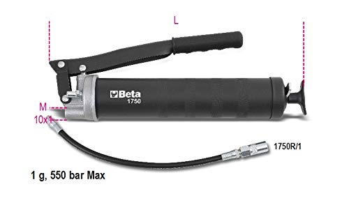 Beta 1750 500 Compressore a Leva per Grasso da 500 cc - 1 500 mm, Argento