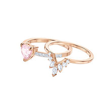 Carica l&#39;immagine nel visualizzatore di Gallery, Swarovski Set di Anelli One, Cristallo Multicolore, Placcato nella tonalità... - Ilgrandebazar