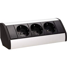 Carica l&#39;immagine nel visualizzatore di Gallery, Orno GM-9001 - Presa tripla ad angolo con sicurezza per bambini, ideale Nero - Ilgrandebazar