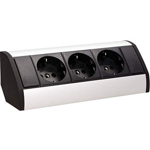 Orno GM-9001 - Presa tripla ad angolo con sicurezza per bambini, ideale Nero - Ilgrandebazar