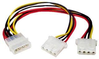 Startech.Com Cavo Splitter Y Alimentazione Lp4 a 2X M/F