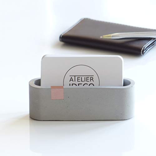 Atelier Ideco - Display Aziendale Concreto Scheda Grigia E Rosegold Per... - Ilgrandebazar