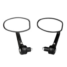 Carica l&#39;immagine nel visualizzatore di Gallery, Yizhet 1 coppia Specchietti retrovisori moto nero Universali 7/8&quot; 22mm... - Ilgrandebazar