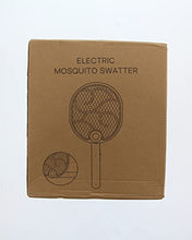 Carica l&#39;immagine nel visualizzatore di Gallery, 3 in 1 Racchetta Zanzare Elettrica Pieghevole Mosquito Killer 3000V USB Ricaricabile racchetta antizanzare con Base e Appendere al Muro Adatto Uso Interno ed Esterno