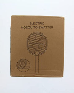 3 in 1 Racchetta Zanzare Elettrica Pieghevole Mosquito Killer 3000V USB Ricaricabile racchetta antizanzare con Base e Appendere al Muro Adatto Uso Interno ed Esterno