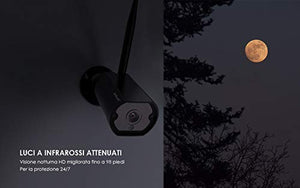 ieGeek Telecamera di Sorveglianza 1080P WiFi Esterno con Antenna...