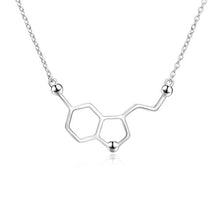 Carica l&#39;immagine nel visualizzatore di Gallery, Collana in Argento Sterling 925 con Serotonina Bianca Placcato Oro, Felicità... - Ilgrandebazar