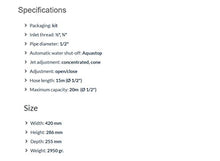 Carica l&#39;immagine nel visualizzatore di Gallery, Aquapony Avvolgitubo con 15 mt di tubo e set raccordi e lancia