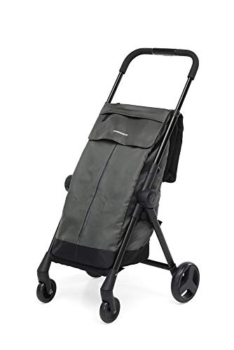 Foppapedretti Go Fast Carrello Portaspesa Pieghevole, Grey