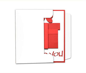 Love you - pacchetto - regalo - san valentino - biglietto d'auguri (formato... - Ilgrandebazar